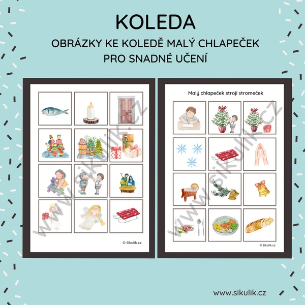 MALÝ CHLAPEČEK obrázková koleda