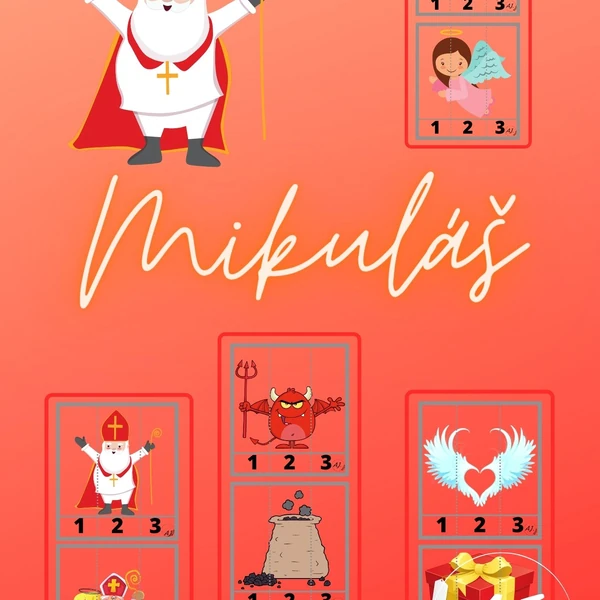 Mikuláš - počítání s obrázky