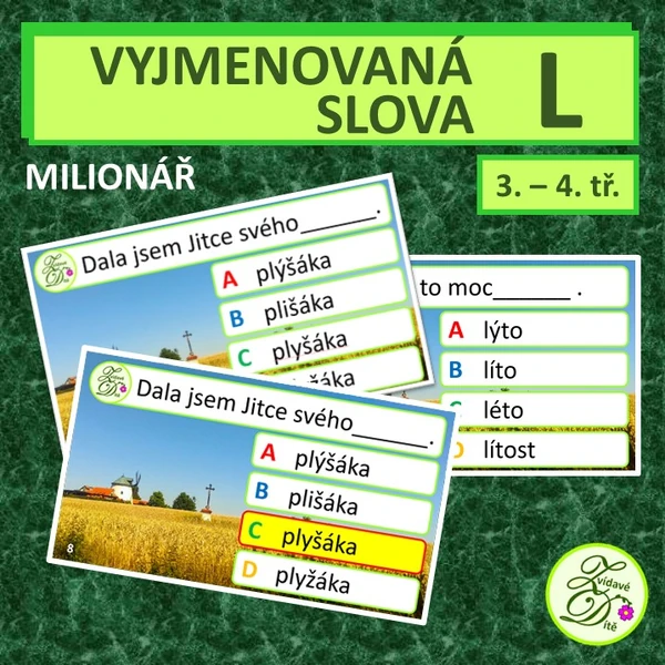 Vyjmenovaná slova po L (milionář)