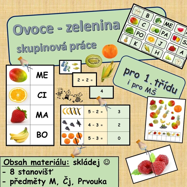 Ovoce, zelenina - 8 stanovišť