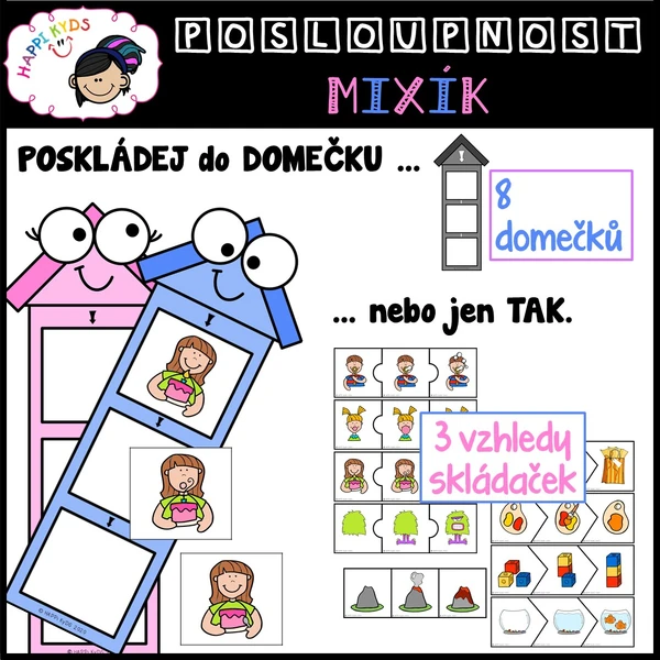 DĚJOVÁ POSLOUPNOST - Mixík - skládačky a podložky