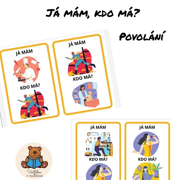 Hra - Já mám, kdo má? - povolání