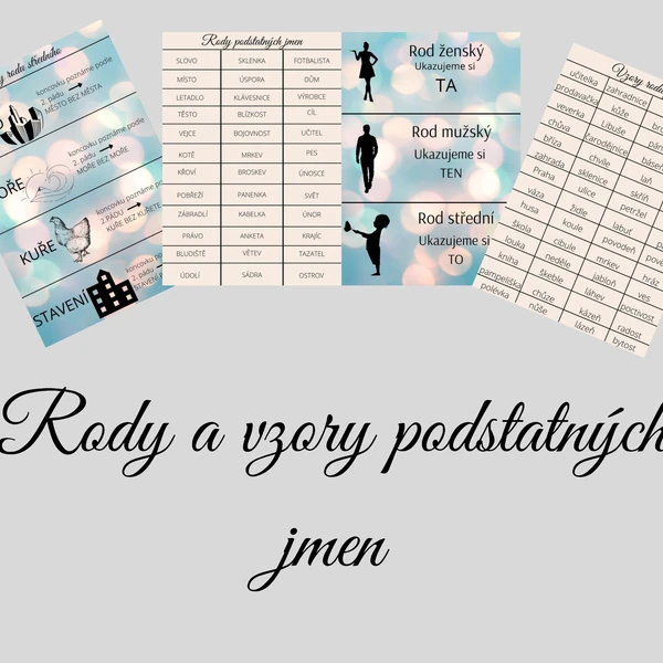 Rody a vzory podstatných jmen 