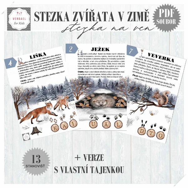 STEZKA ZVÍŘATA V ZIMĚ
