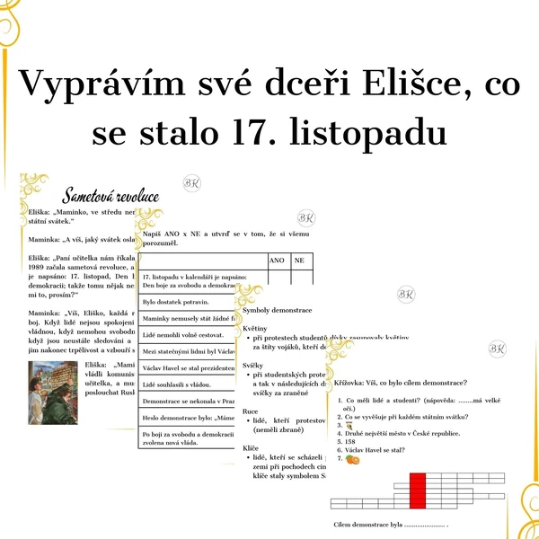 Pracovní list Sametová revoluce