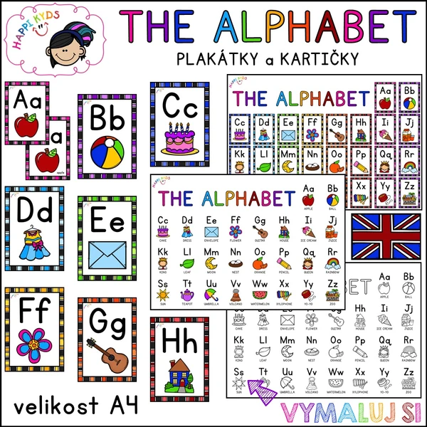 THE ALPHABET - plakátky a kartičky