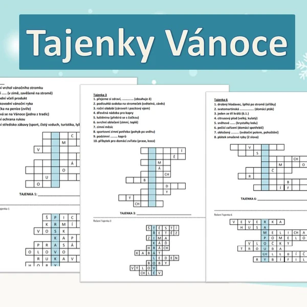 Tajenky Vánoce a zima