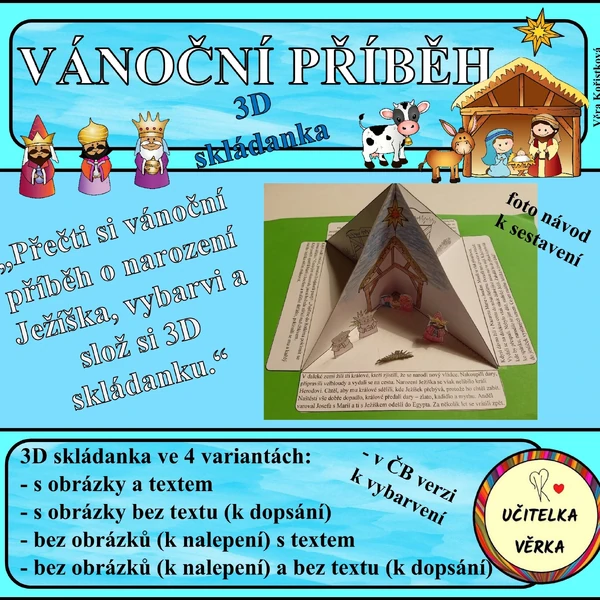 VÁNOČNÍ PŘÍBĚH - 3D skládanka 