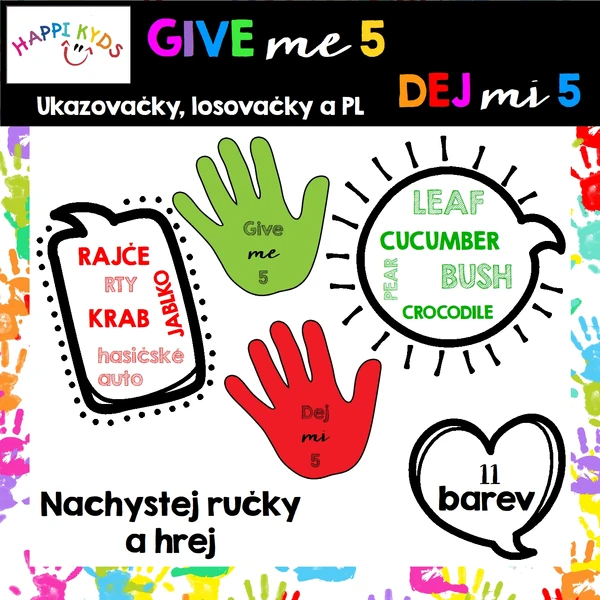 GIVE me 5! - placky, kartičky, PL a medaile