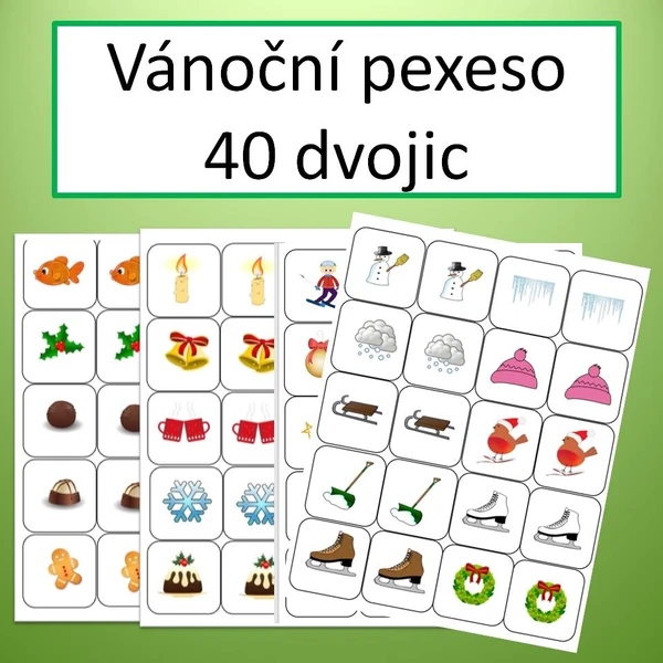 Vánoční pexeso