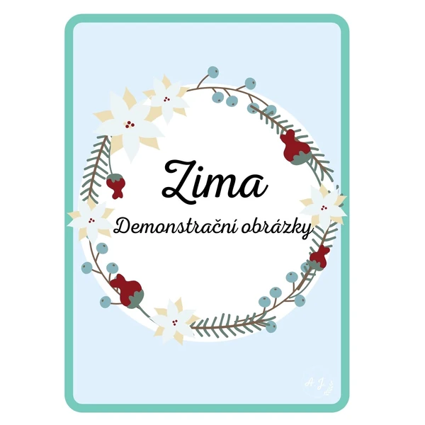 Zima - demonstrační obrázky A5