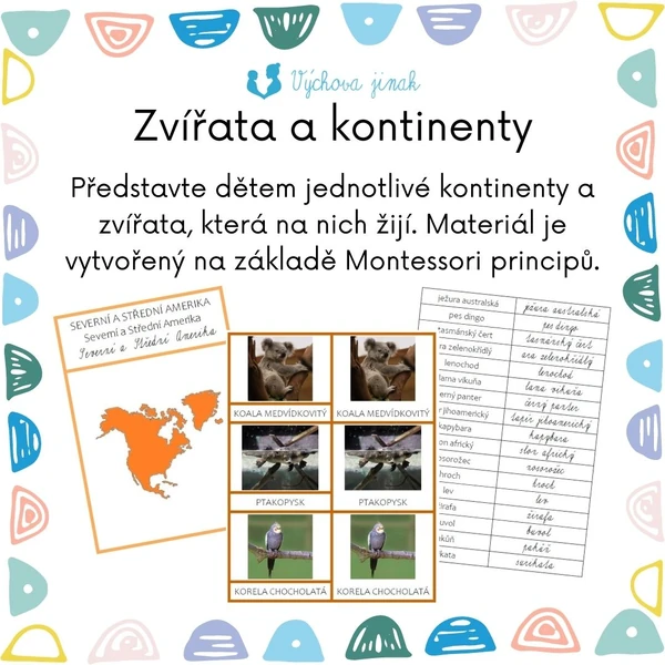 Zvířata a kontinenty