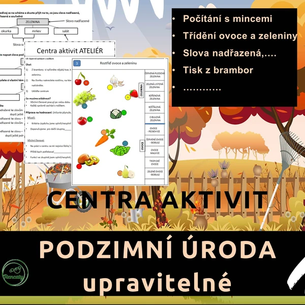 CENTRA AKTIVIT - PODZIMNÍ ÚRODA