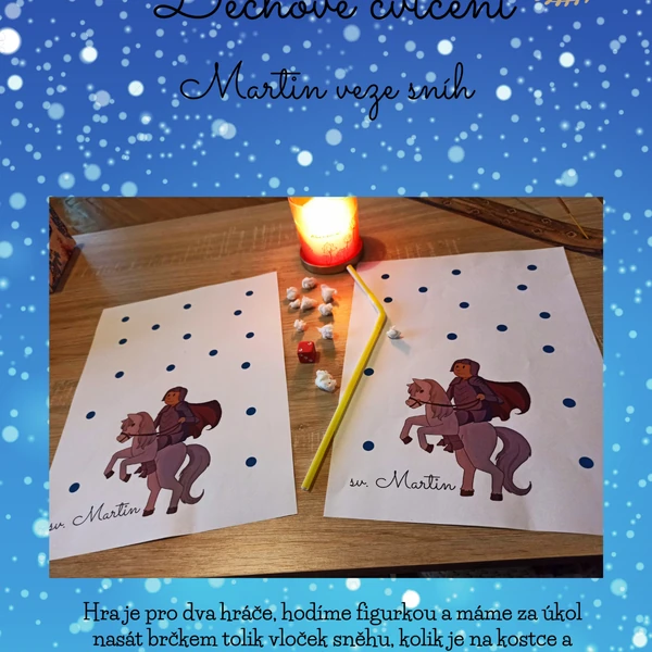 Dechové cvičení: Martin veze sníh