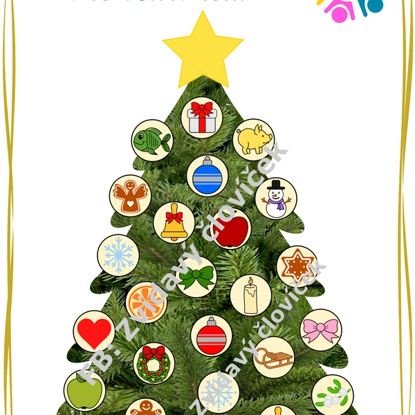 Adventní kalendář stromeček