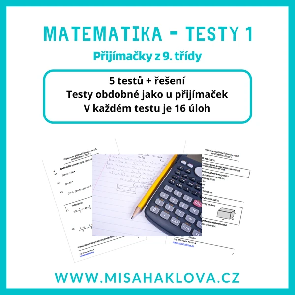 Testy 1 - Přijímačky z matiky