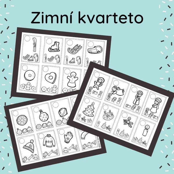 Zimní Omalovánkové KVARTETO