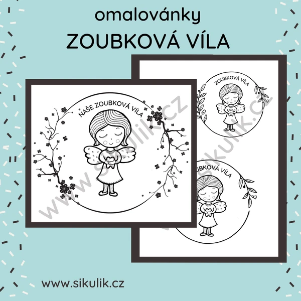 Omalovánky Zoubková víla