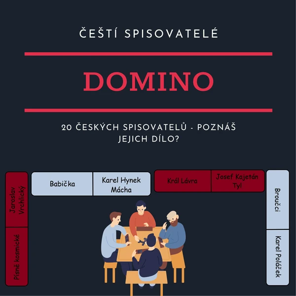 DOMINO - čeští spisovatelé