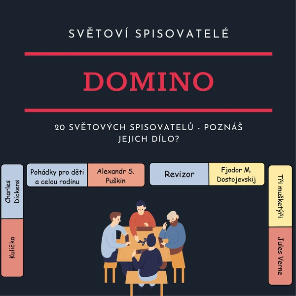 DOMINO - světoví spisovatelé