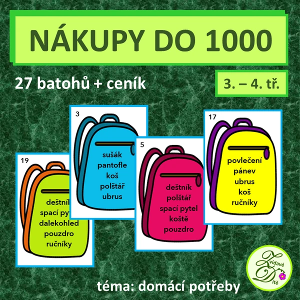 Nákupy do 1000 (domácí potřeby)