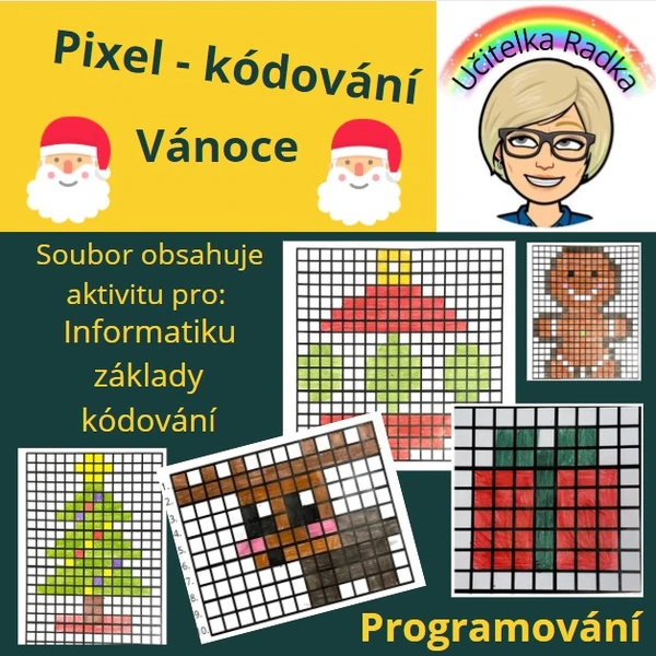 Pixel - Vánoce kódované obrázky