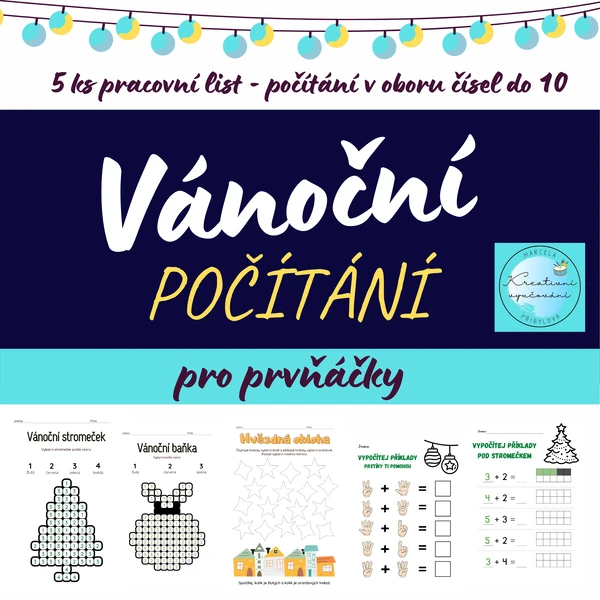 Vánoční počítání pro prvňáčky
