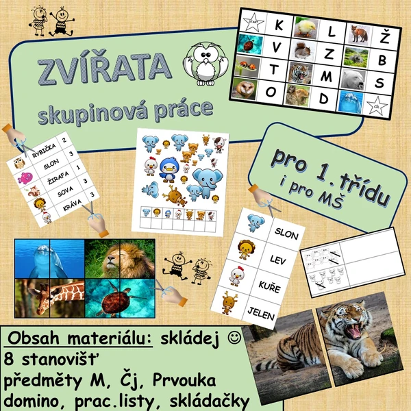 Zvířata - 8 stanovišť