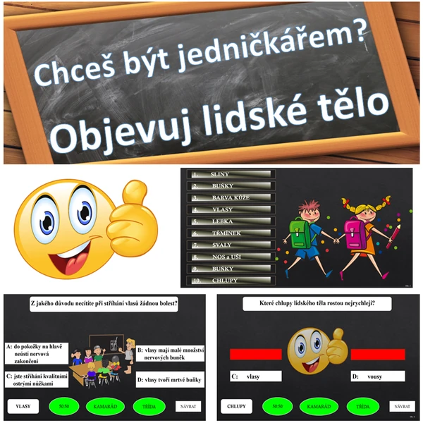 Chceš být jedničkářem? Objevuj lidské tělo