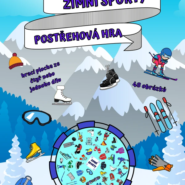 Zimní sporty - postřehová hra