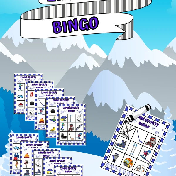 Zimní sporty - bingo