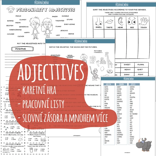 Adjectives - přídavná jména
