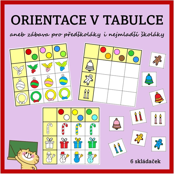Vánoční orientace v tabulce