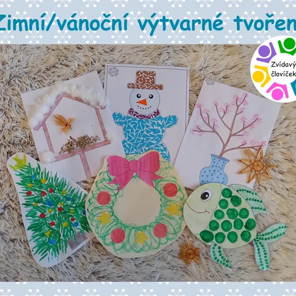 ZIMNÍ A VÁNOČNÍ VÝTVARNÉ TVOŘENÍ 