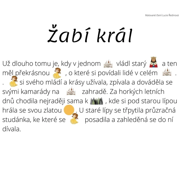Malované čtení - Žabí král