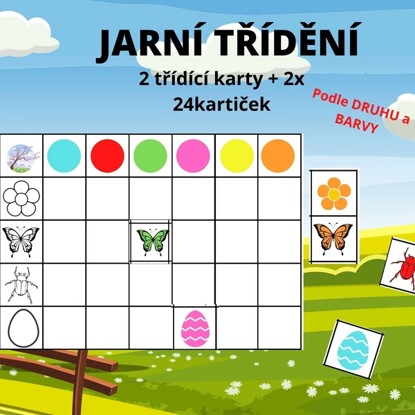 Jarní třídění podle barvy