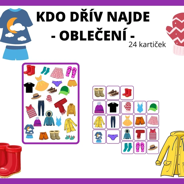 Kdo dřív najde - Oblečení