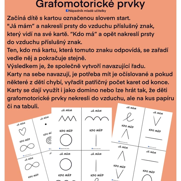 Já mám, kdo má - GRAFOMOTORICKÉ PRVKY