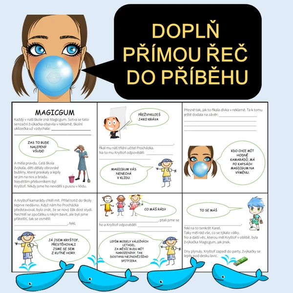 Přímá řeč - doplň příběh
