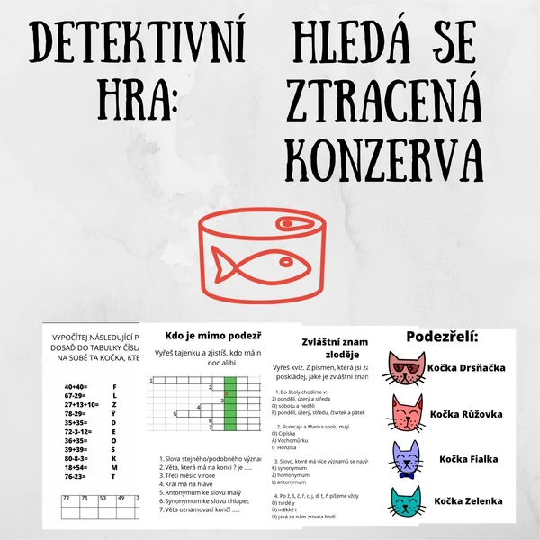 Detektivka:Hledá se ztracená konzerva!