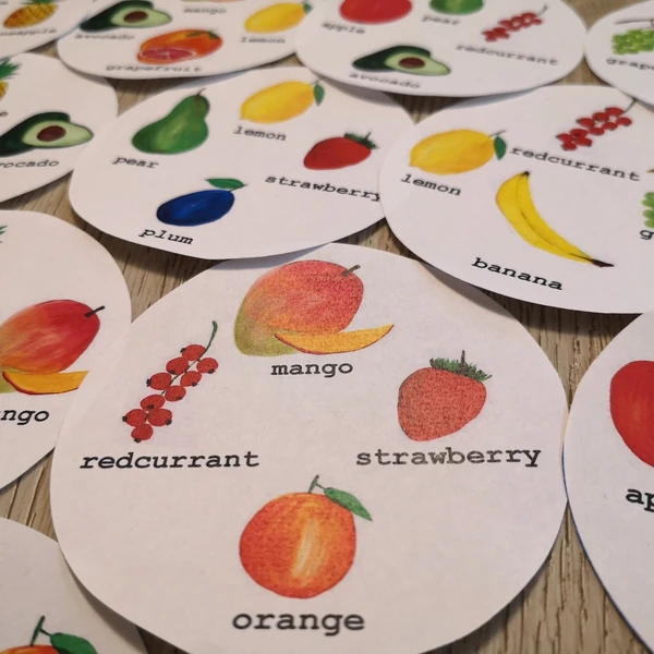 Postřehovka - Najdi dvojici Fruit - ovoce 4 na kartě