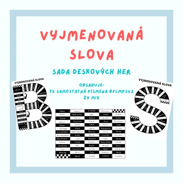 Vyjmenovaná slova - deskové hry