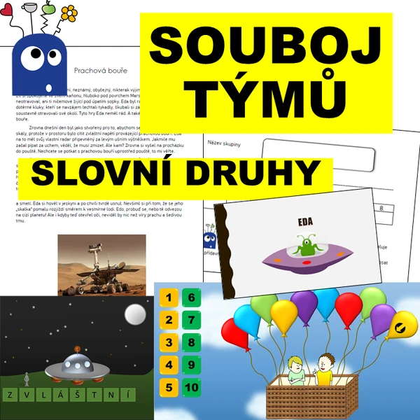 Souboj týmů - slovní druhy