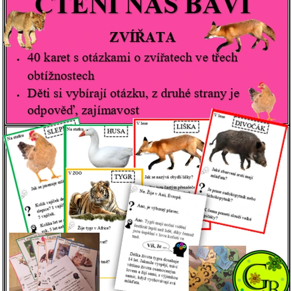ČTENÍ NÁS BAVÍ - ZVÍŘATA