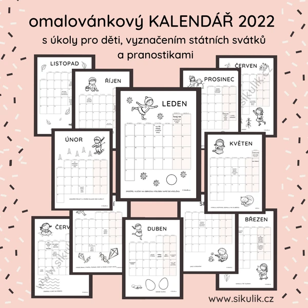 OMALOVÁNKOVÝ KALENDÁŘ