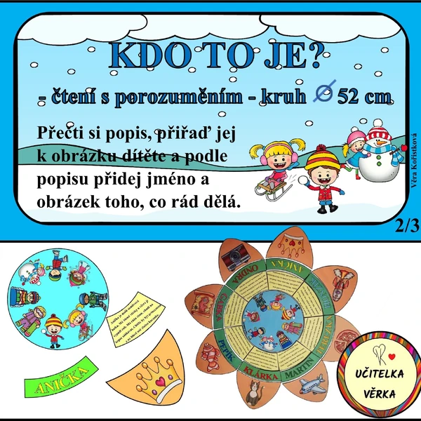 KDO TO JE? - čtení s porozuměním