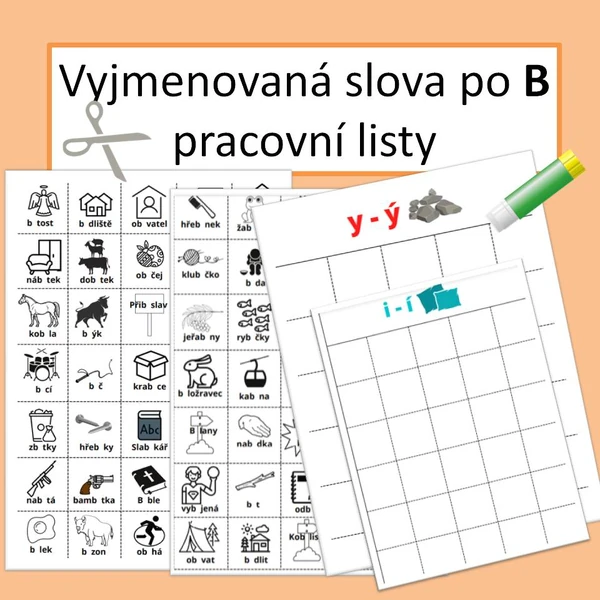 Vyjmenovaná slova po B - pracovní listy