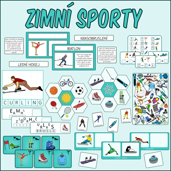 Zimní sporty - Sada aktivit