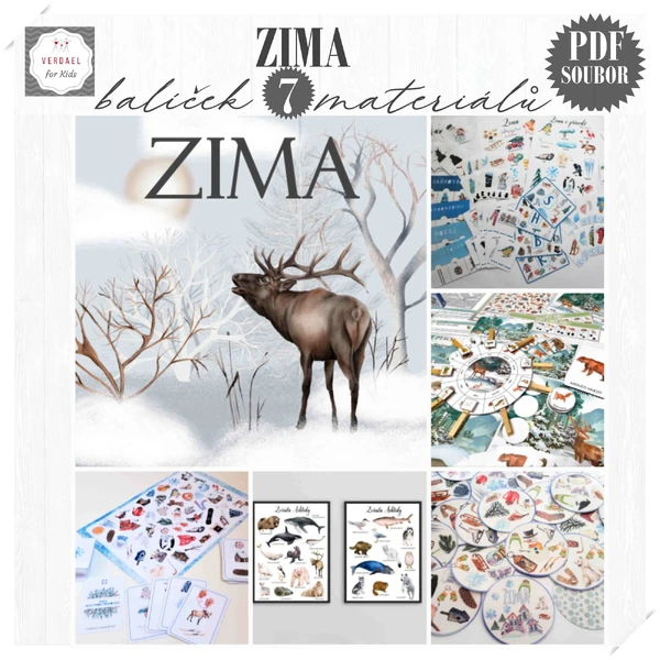 ZIMA - BALÍČEK 7 MATERIÁLŮ
