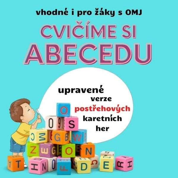 Cvičíme si abecedu formou známých karetních her